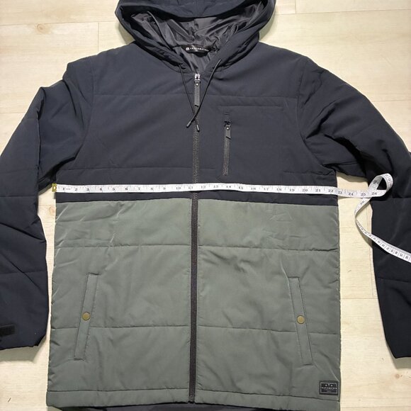 Travis Mathew Torch Runner Color-Block Quilted Hooded Jacket Size Large - Picture 4 of 9